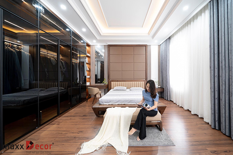 Thiết kế nội thất gỗ tự nhiên nhà phố Sơn La