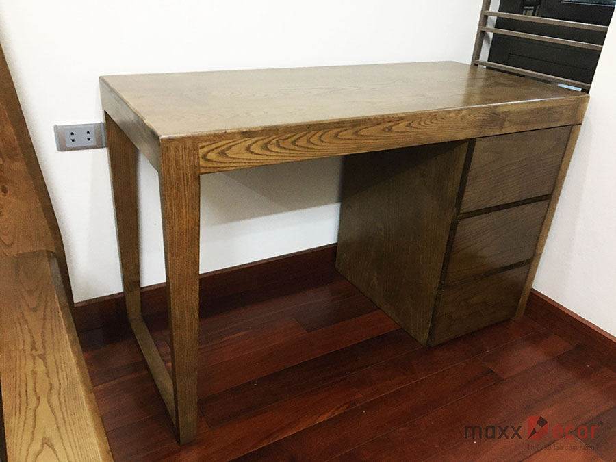 Hoàn thiện nội thất phòng ngủ gỗ tự nhiên đẹp sang