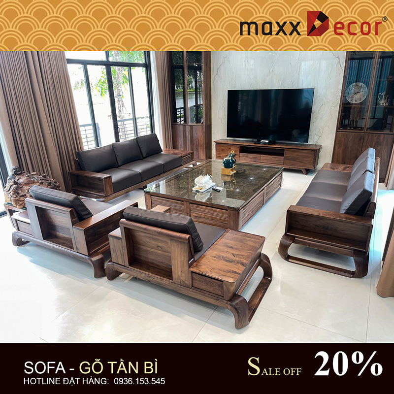 Mua sofa
gỗ dịp cuối năm khuyến mại lên đến 40%