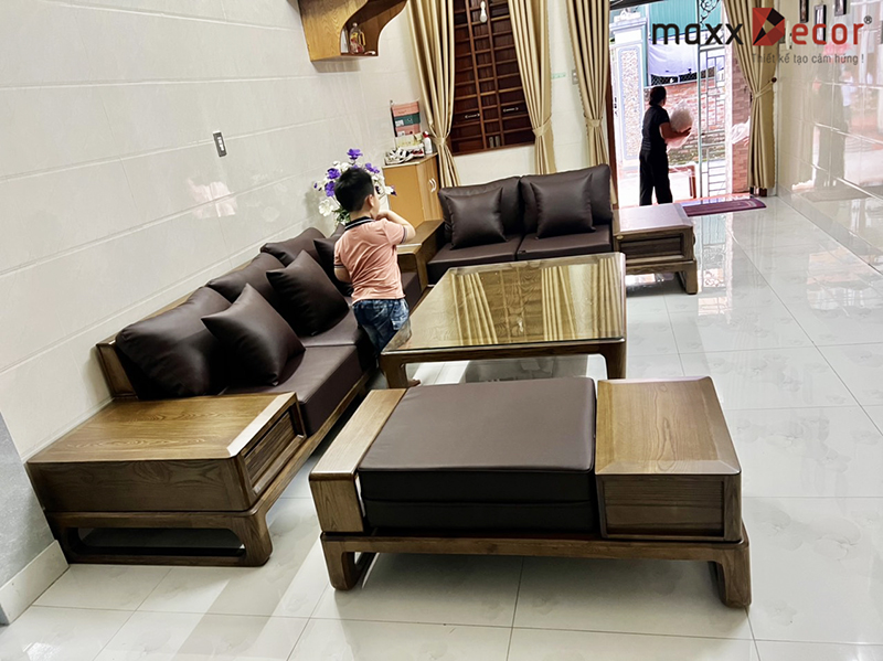 Hoàn thiện nội thất phòng khách bàn giao tại Hải Dương