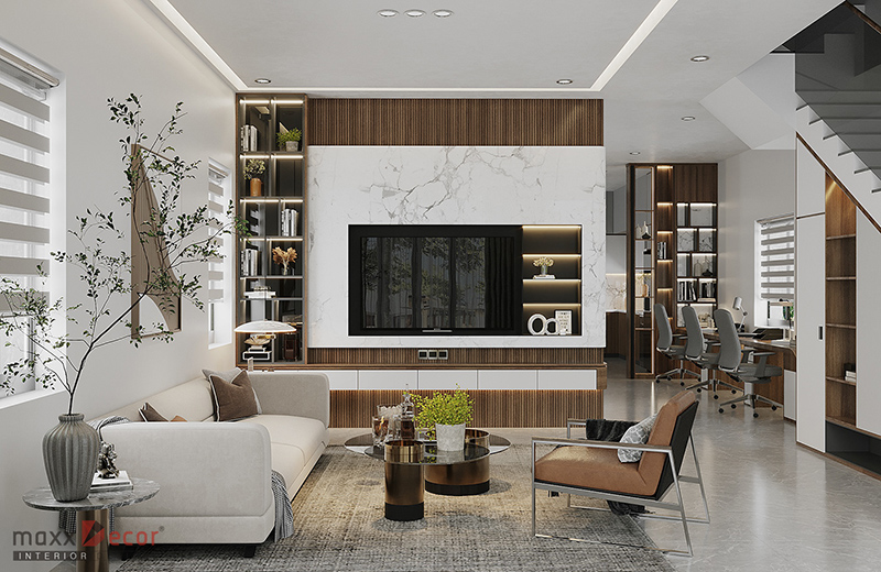 thiết kế nội thất nhà ở phong cách hiện đại mới