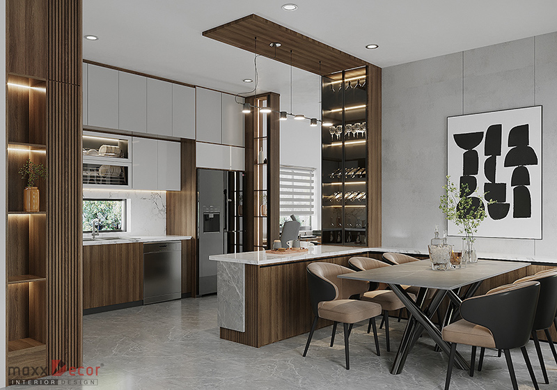 thiết kế nội thất nhà ở phong cách hiện đại mới