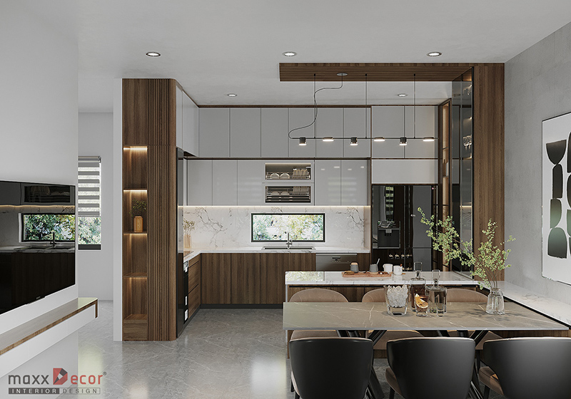 thiết kế nội thất nhà ở phong cách hiện đại mới