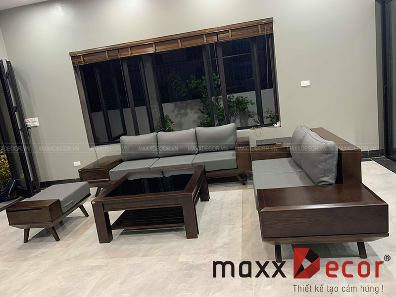 Mẫu sofa gỗ hiện đại nhất 2019