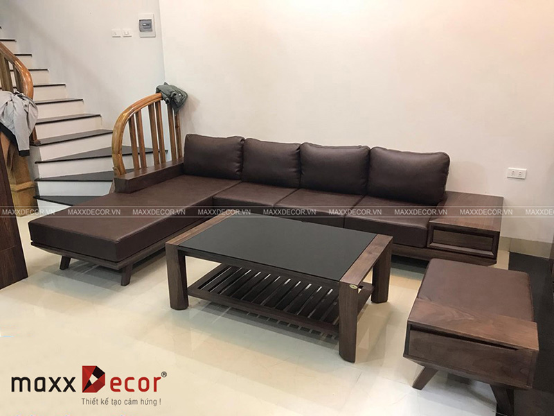 Sofa gỗ tự nhiên hiện đại