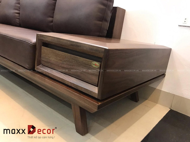 Sofa gỗ tự nhiên hiện đại