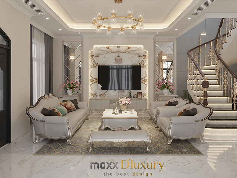 Nội thất tân cổ điển căn penhouse tại Vinhome Star City