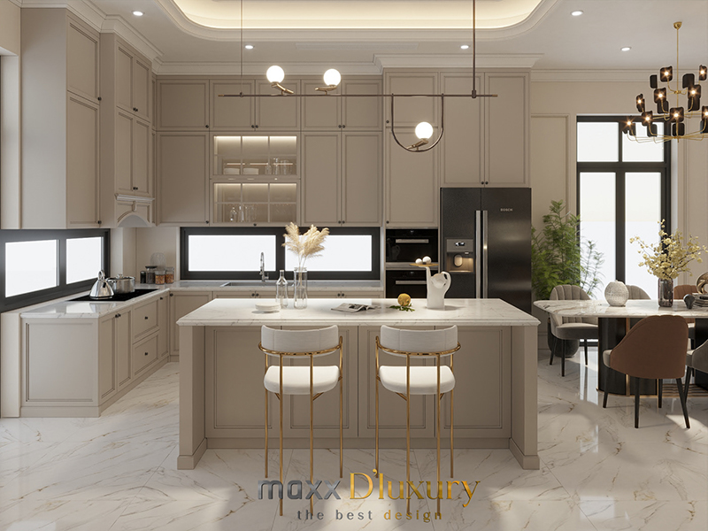 Nội thất tân cổ điển căn penhouse tại Vinhome Star City